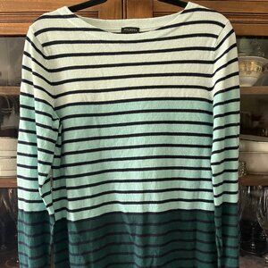 Talbots Green Ombre Wool Sweater- Size Medium Super Comfy!
